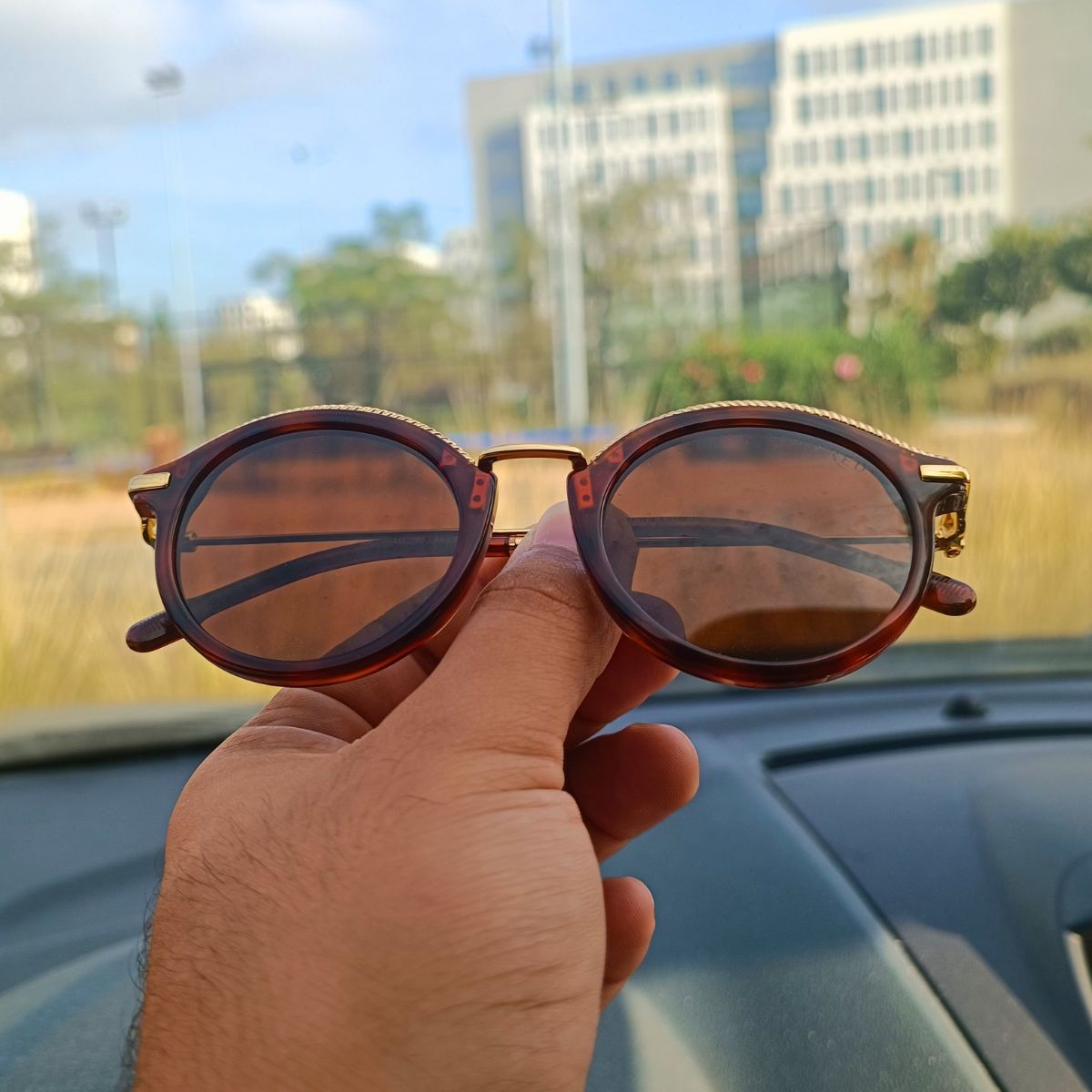 SOLAIRE :FRED FG40004U MARRON/HAVANE