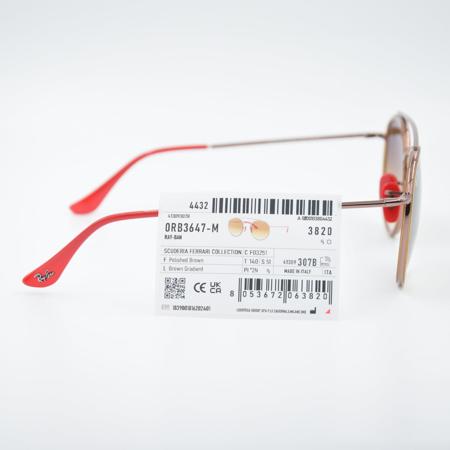 SOLAIRE :RAY-BAN RB3647-M FERRARI F032/51