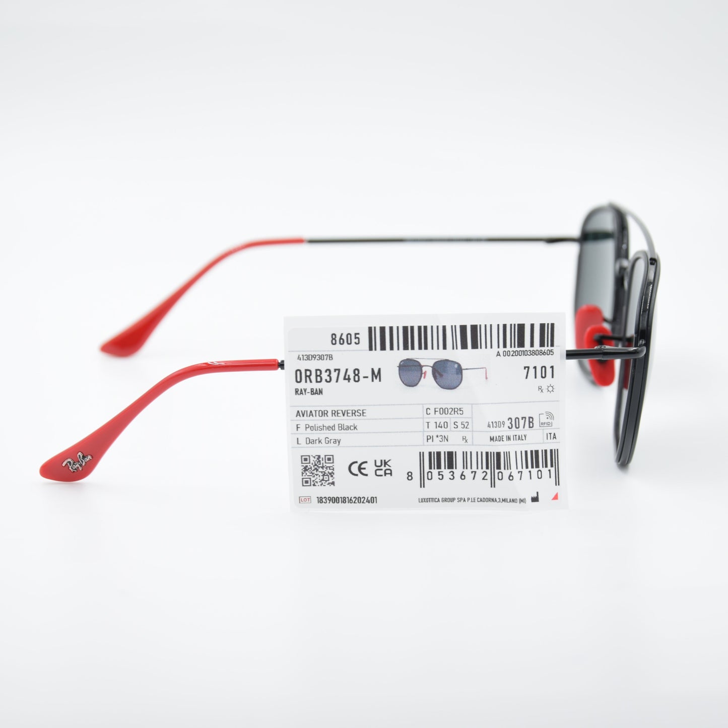 SOLAIRE :RAY-BAN RB3748-M FERRARI F002/R5