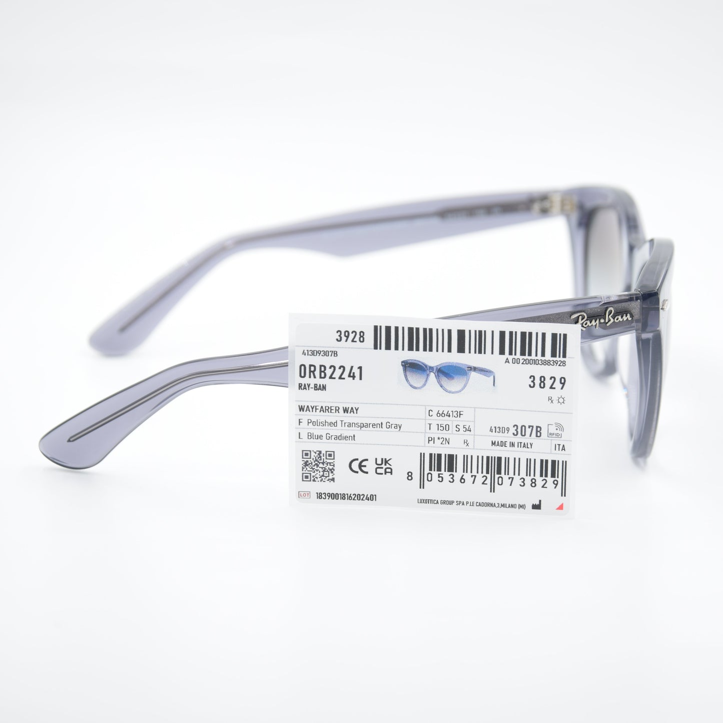 SOLAIRE :RAY-BAN RB2241-F WAYFARER 6641/3F