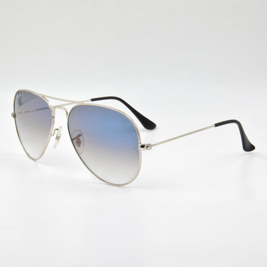 RB3025 AVIATOR LARGE METAL BLEU