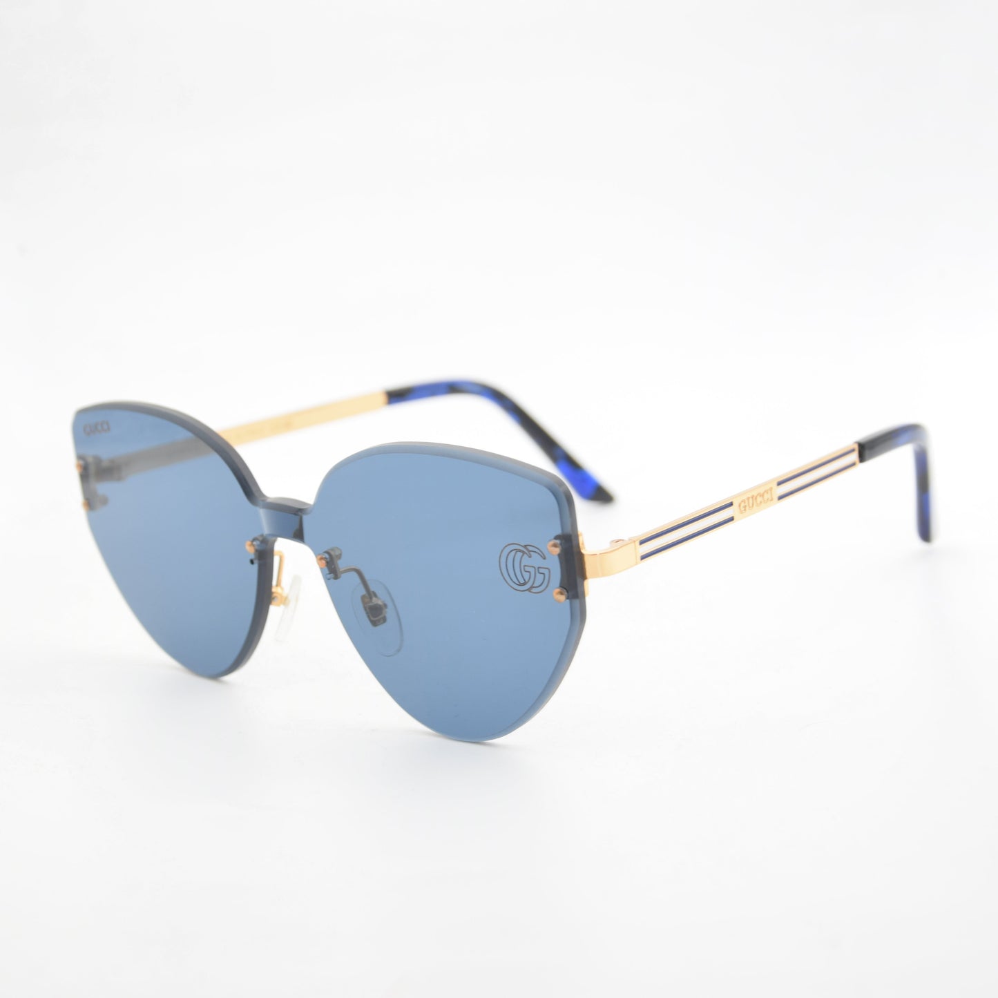 SOLAIRE :GUCCI GG1624 BLEU/GOLD