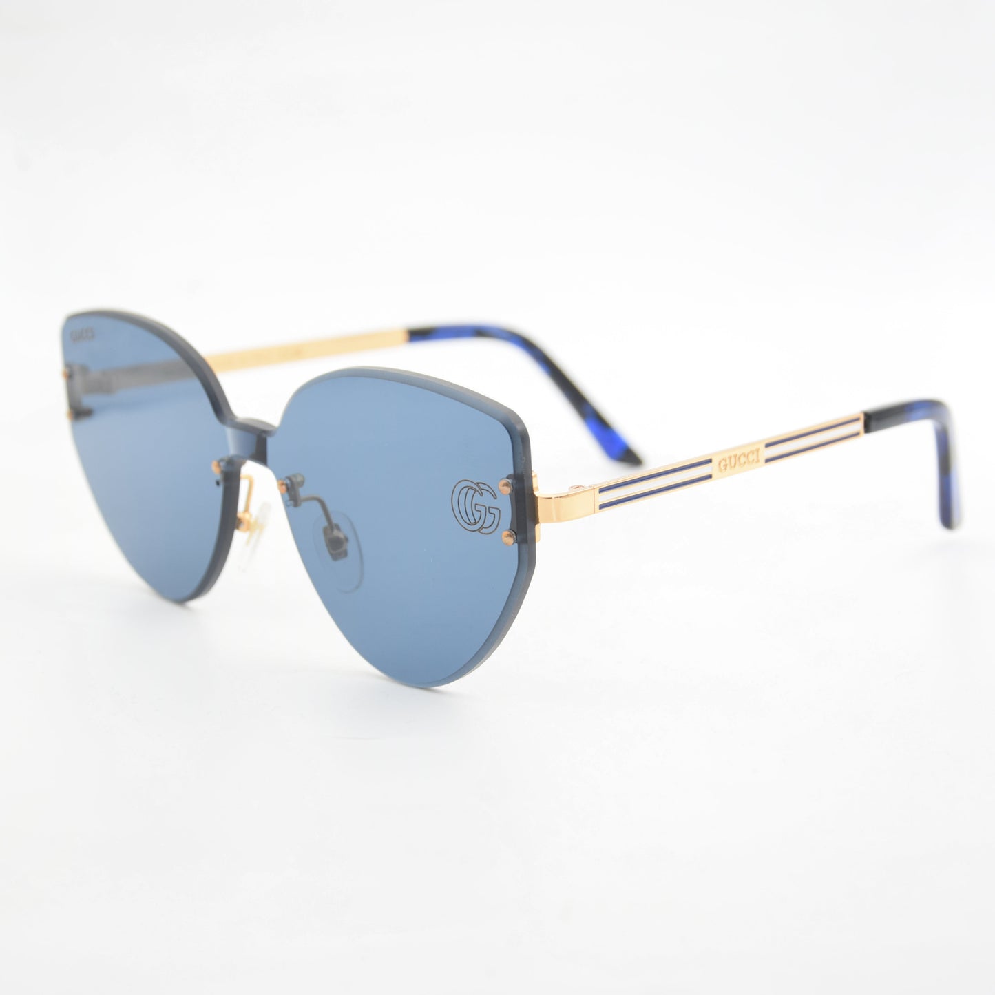 SOLAIRE :GUCCI GG1624 BLEU/GOLD