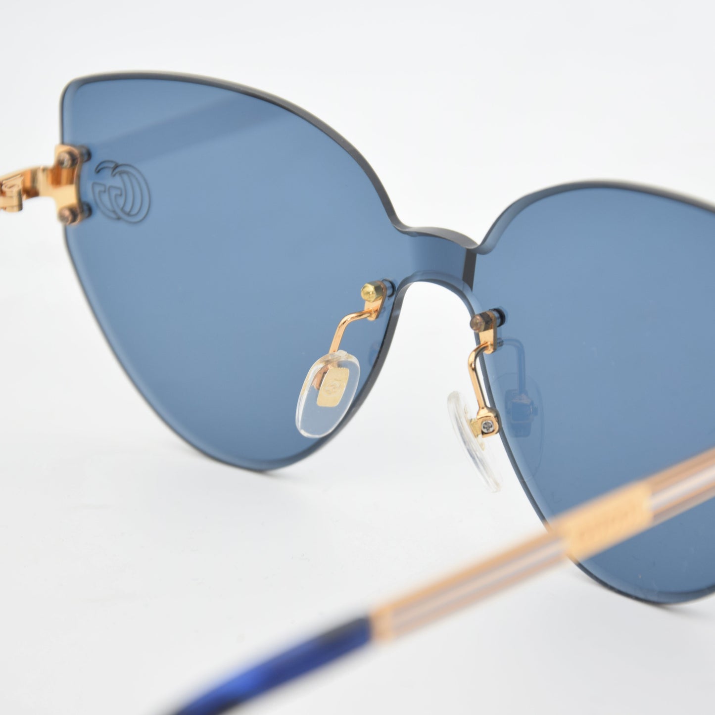 SOLAIRE :GUCCI GG1624 BLEU/GOLD