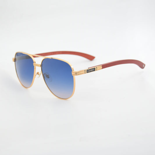 SOLAIRE :CARTIER CT0858S CAT.3 BLEU SANTOS-DUMONT