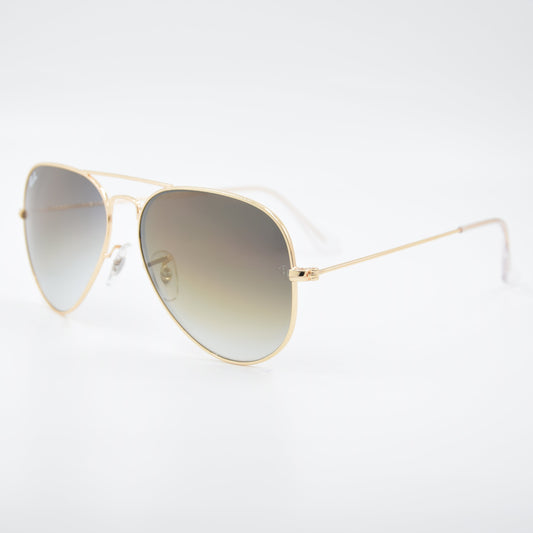 SOLAIRE :RAY-BAN RB3025 AVIATOR LARGE METAL C0012F
