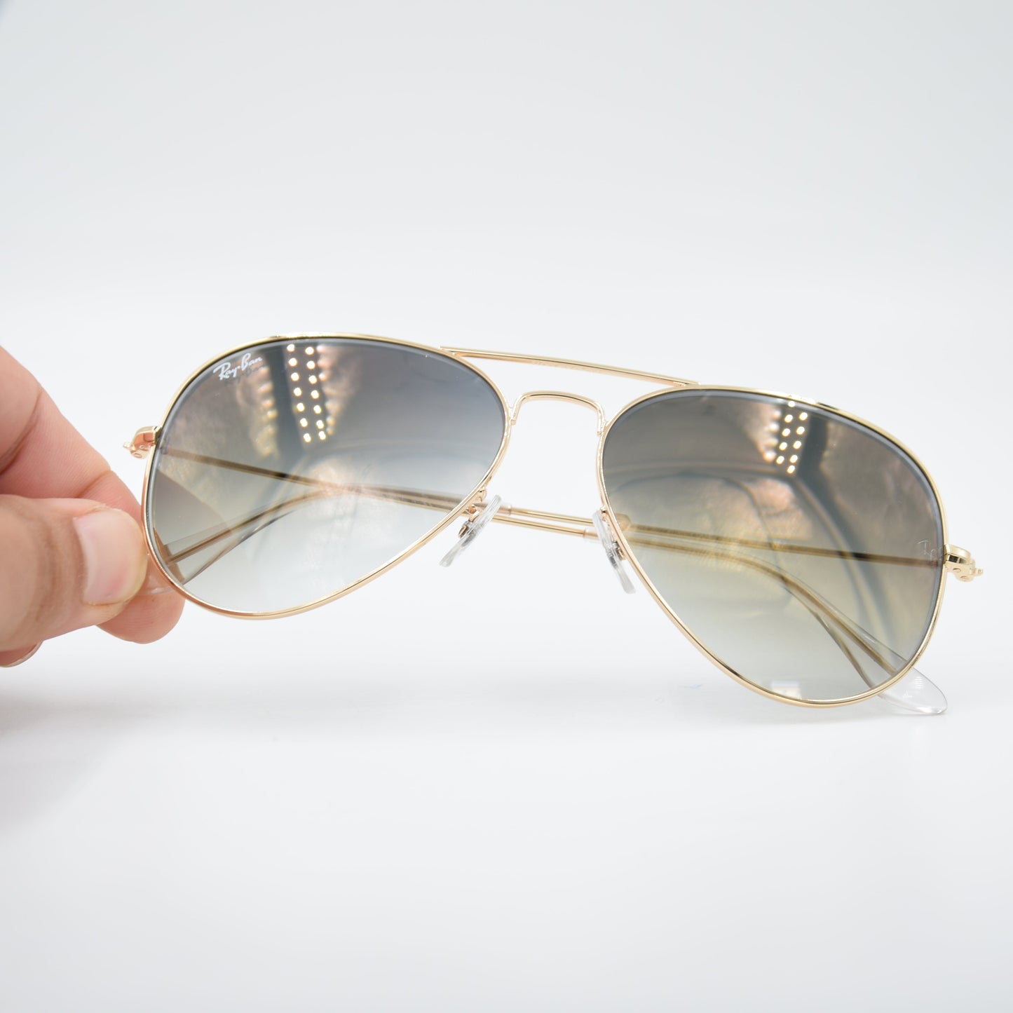 SOLAIRE :RAY-BAN RB3025 AVIATOR LARGE METAL C0012F