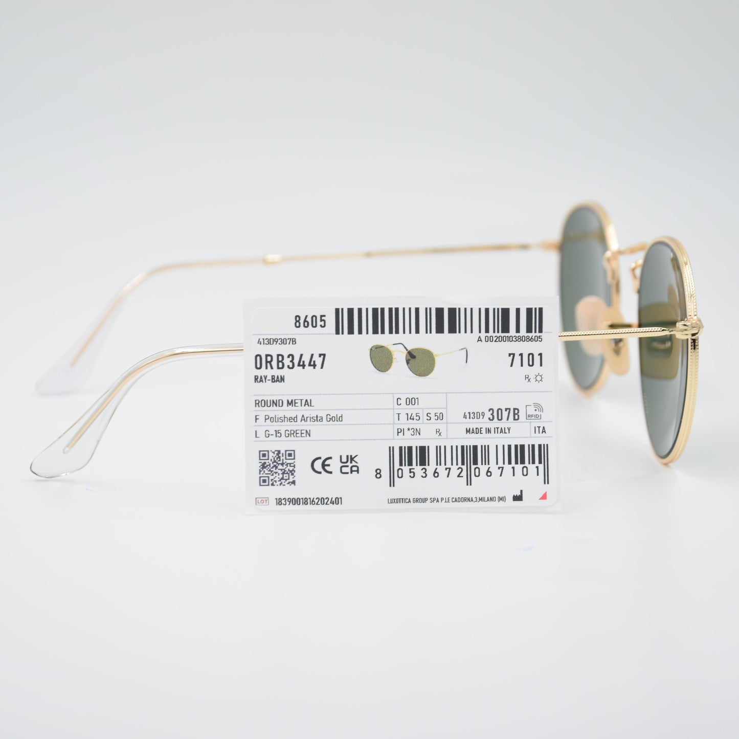 SOLAIRE :RAY-BAN RB3447 C001