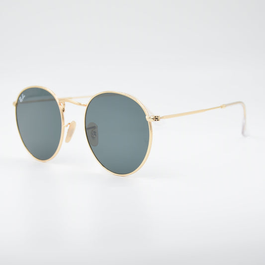 SOLAIRE :RAY-BAN RB3447 ROUND METAL 001/62