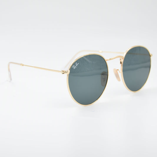 SOLAIRE :RAY-BAN RB3447 ROUND METAL 001/62