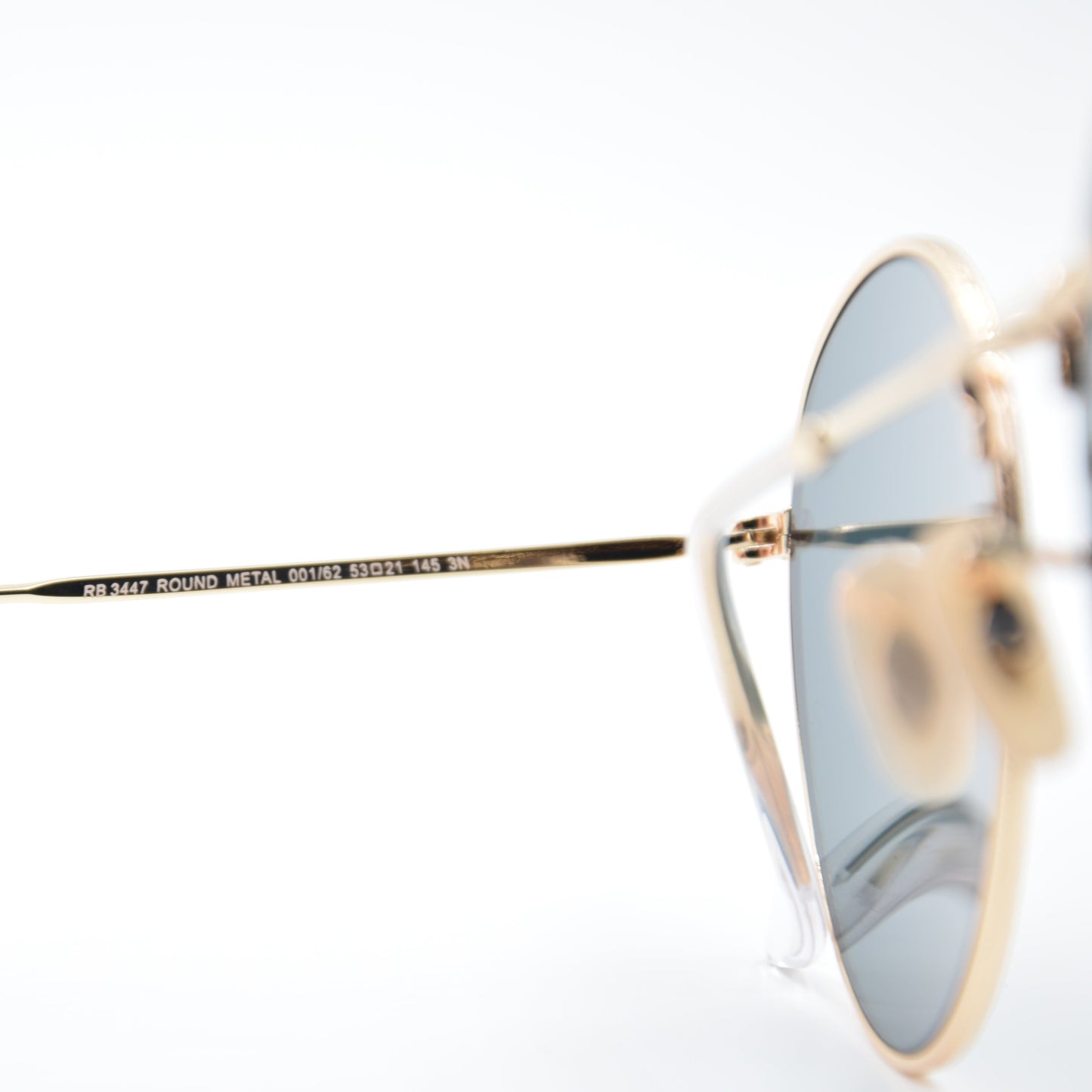 SOLAIRE :RAY-BAN RB3447 ROUND METAL 001/62