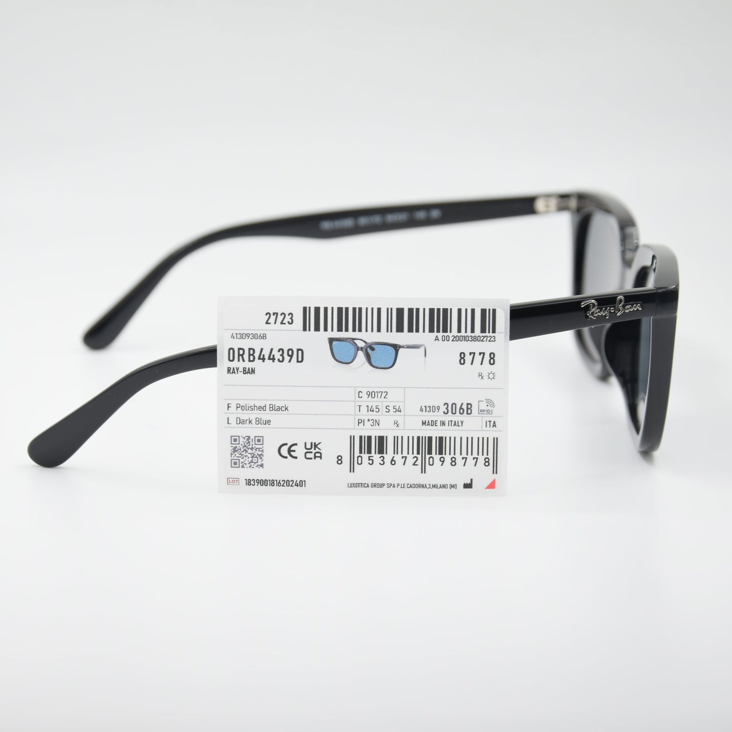 SOLAIRE :RAY-BAN RB4439D 901/72