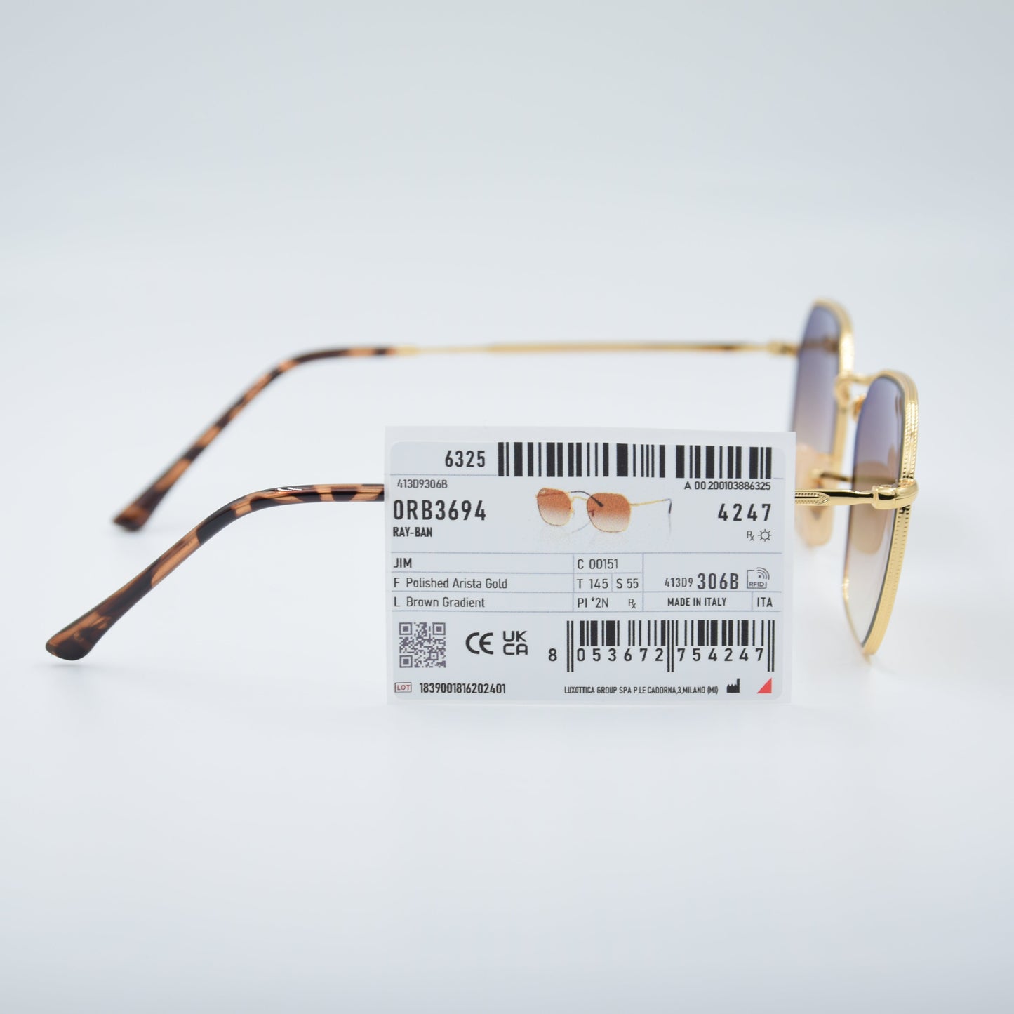 SOLAIRE :RAY-BAN RB3694 001/51