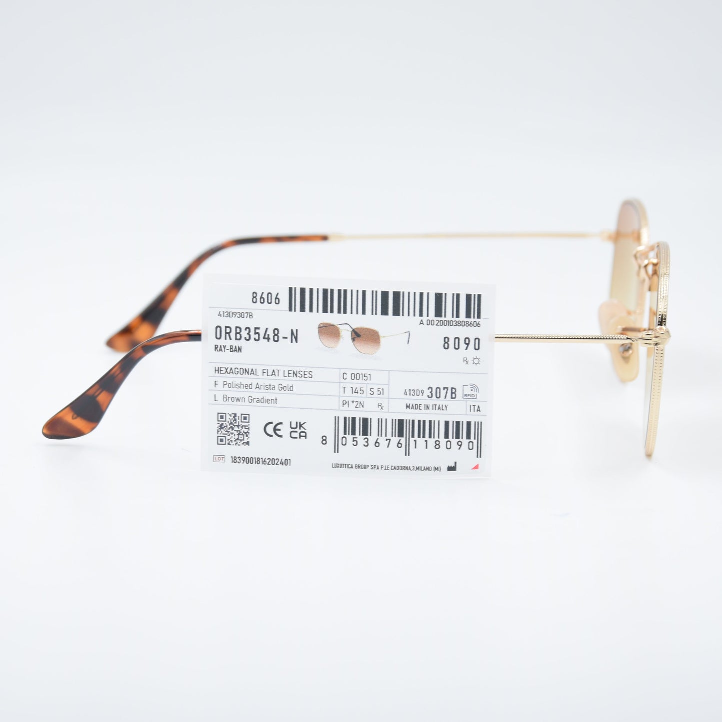 SOLAIRE :RAY-BAN RB3548-N 001/51